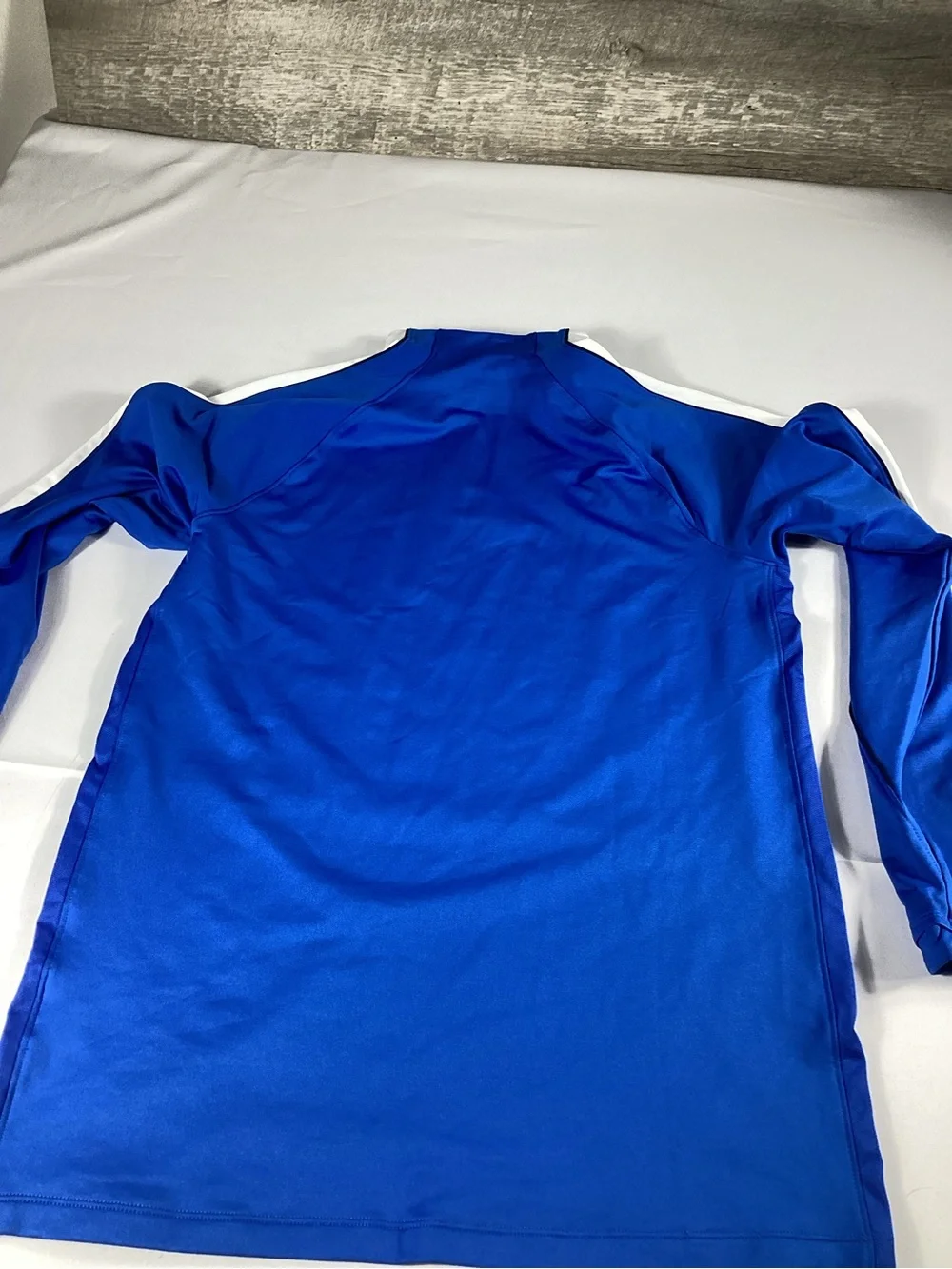 Nike Royal Blue Long Sleeve Soccer Training Top with White Accents